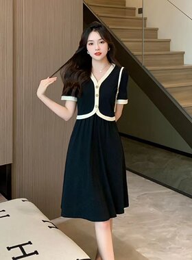 夏季显瘦气质大码连衣裙子女