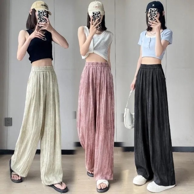 夏季百搭休闲气质长裤子女