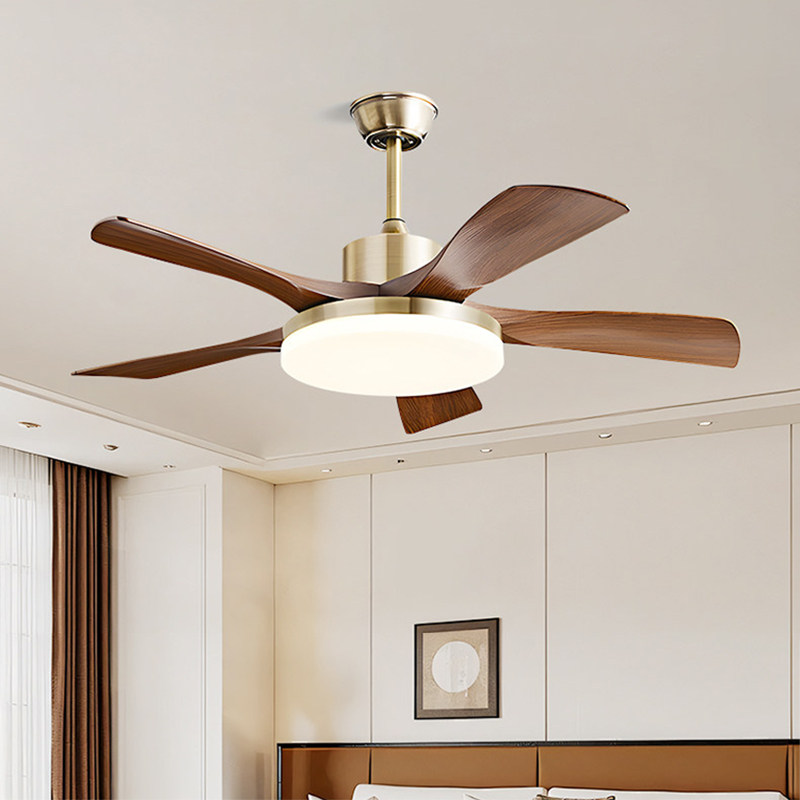 中古风扇灯2026新款吊扇灯一体静音餐厅吊灯客厅卧室灯中山灯具