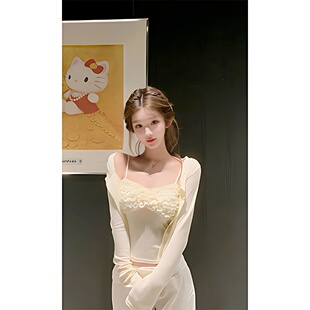 时尚设计感立体纯欲性感辣妹吊带背心女2025夏季防嗮针织开衫套装