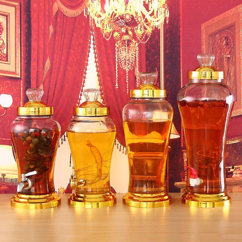 Wine bottle Glass thickening Lead-free seal up Wine Jar Wine Ginseng wine Liquor and Spirits Tincture 5 pounds 10 Pounds loadedin the Kitchen/Cooking utensils , Kitchen Gadgets/Kitchen storage , Storage jars/Kitchen storage containers , Canister  category - from Buy2taobao.com to provide professional Taobao agent buy service