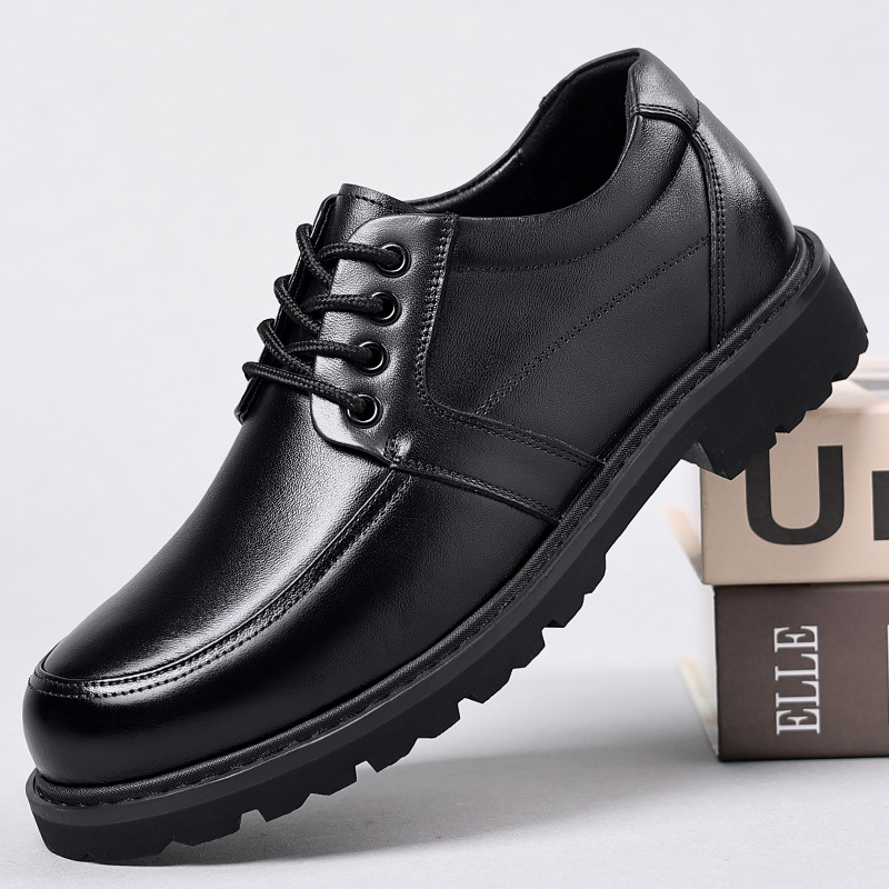 休闲皮鞋男款牛皮夏季透气凉鞋商务正装镂空凉皮鞋男SJ122