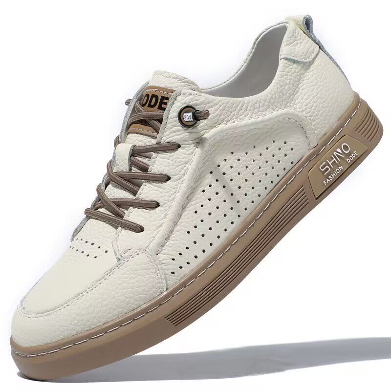 头层牛皮德训鞋2026年新款春夏季男士休闲鞋真皮男款皮鞋百搭透气