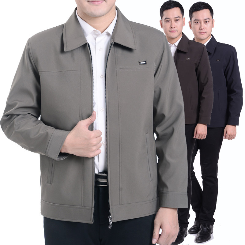 dad Autumn coat Spring and autumn season middle age Jacket leisure time men's wear Middle-aged and elderly people man jacket the elderly Exorcismin the Men's clothing, Jacket  category - from Buy2taobao.com to provide professional Taobao agent buy service