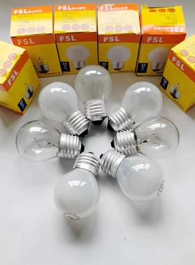 白织灯FSL灯泡可调光球泡圆泡25w40w15w老式钨丝护眼台灯e27螺口