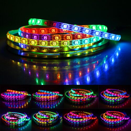 5v可编程跑马灯带WS2812灯条led