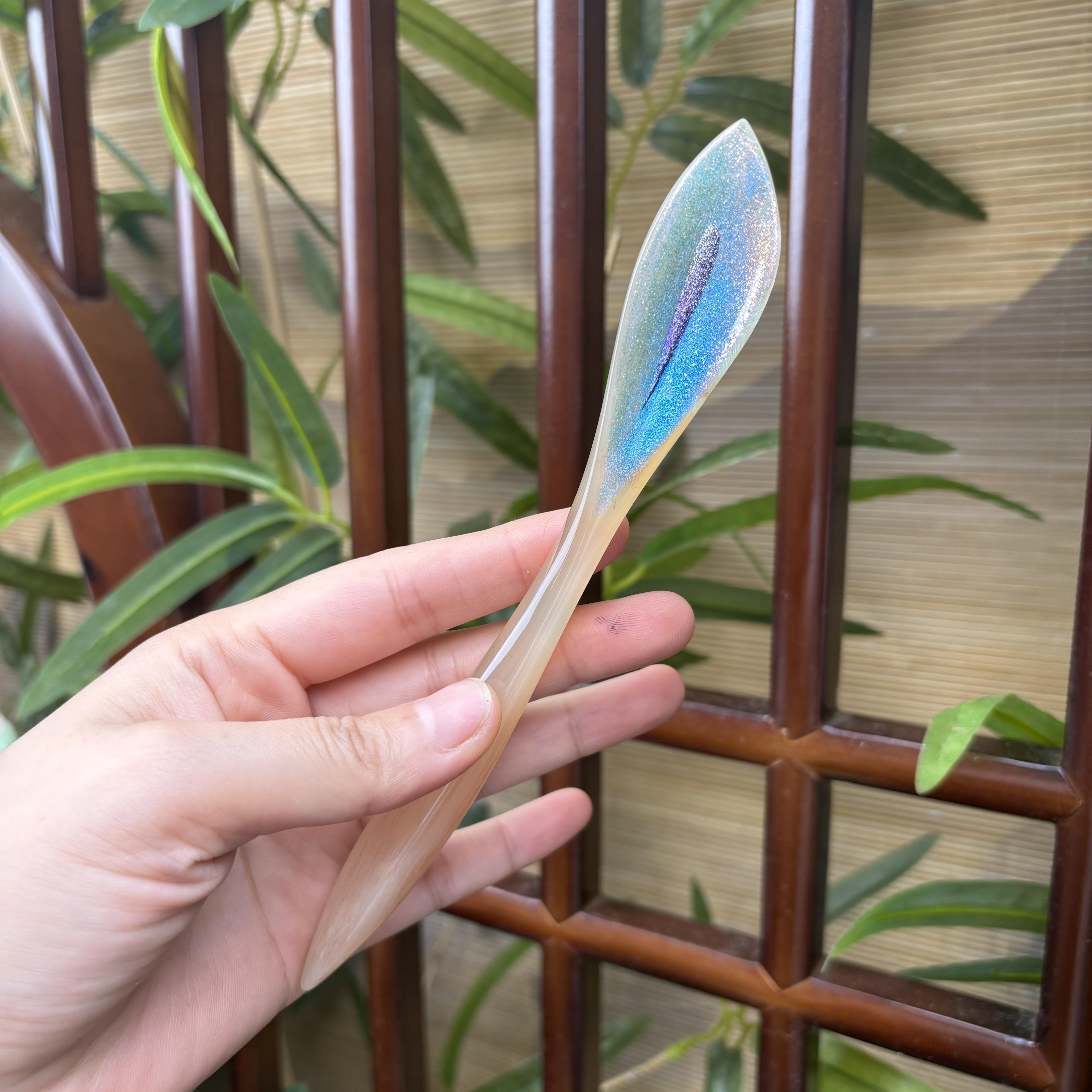 悦木坊高贵羊马蹄莲发簪手绘礼盒装