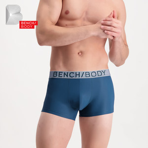 bench/BODY/奔趣2024春新品内裤男士锦纶中腰纯色平角内裤BXM0317