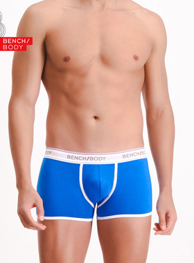 bench/BODY/奔趣2023秋新品男士时尚撞色棉质中腰平角内裤BXM0308