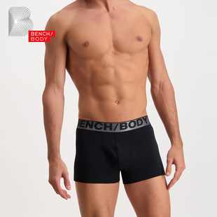 棉质大气纯色中腰平角内裤 bench 男士 奔趣2024新品 BXM0322 BODY