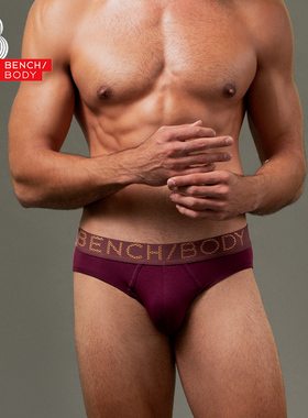 bench/BODY/奔趣2024春新品男士棉质中腰三角内裤纯色大气BUM0265