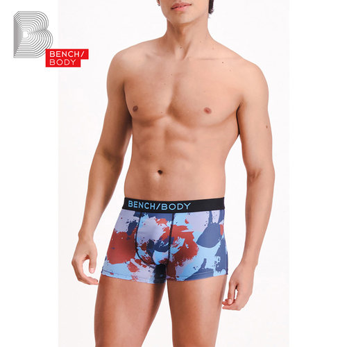 bench/BODY/奔趣2023夏季新品内裤印花男士涤纶中腰平角裤BXF0154 - 封面