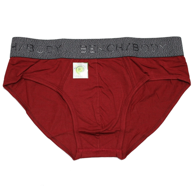 男士纯色透气中腰三角内裤