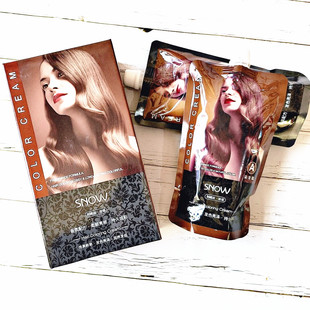 利威丝 丝诺专业染发霜染发彩色柔顺亮丽护理盖白发染头彩膏正品