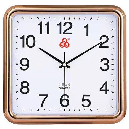 上海三五牌钟表静音挂钟客厅卧室墙上时钟现代简约大气家用石英钟