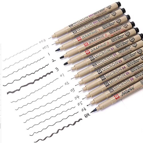 学生速干画画涂鸦进口上色勾线笔