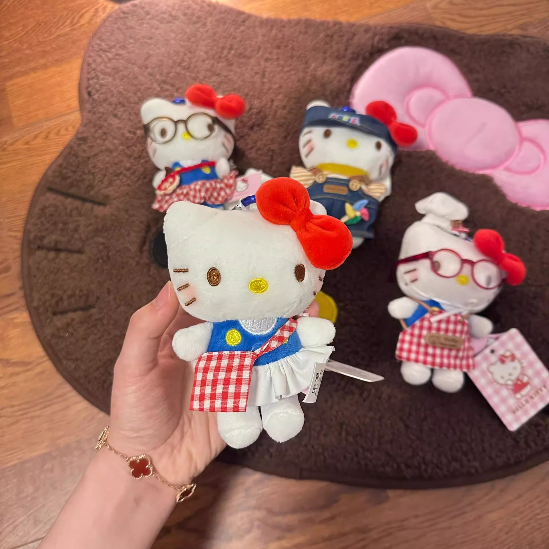 日本黑皮长腿Kitty包挂件