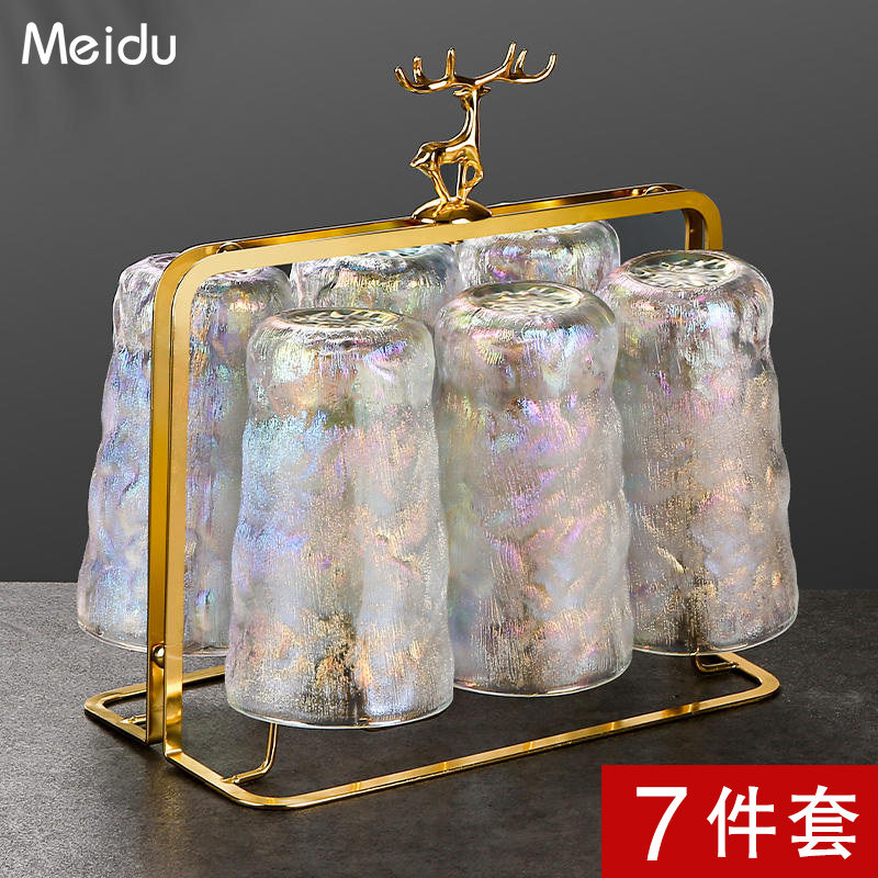 玻璃杯冰川杯 水杯女夏ins风冷水杯饮料杯啤酒杯大容量冷饮咖啡杯,餐饮具,玻璃杯,淘宝优惠券,粉丝福利购,淘宝优惠卷