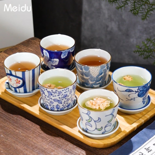 女士个人专用喝茶口杯功夫小茶杯子品茗杯 茶杯主人杯陶瓷杯子套装