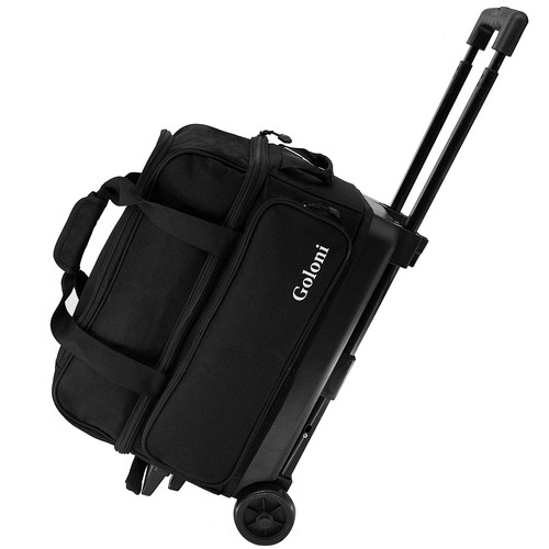 新款2023男女拉杆保龄球包双球包便携双球袋成品手提收纳包goloni