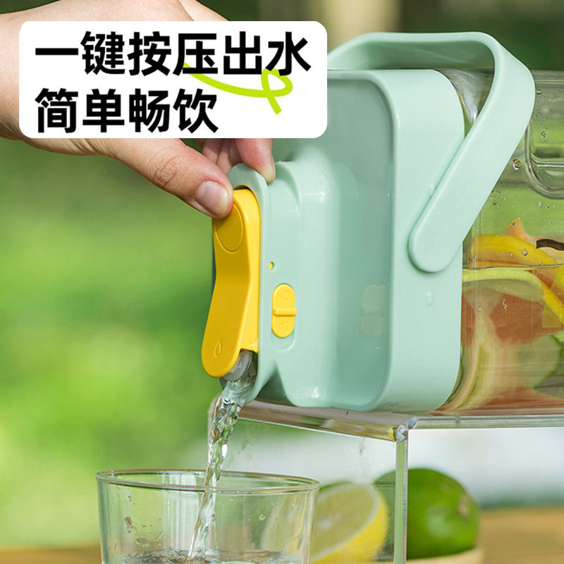 宝选冰箱冷水壶带龙头大容量家用冷泡瓶水果茶凉水壶果汁饮料桶,餐饮具,冷水壶,淘宝优惠券,粉丝福利购,淘宝优惠卷