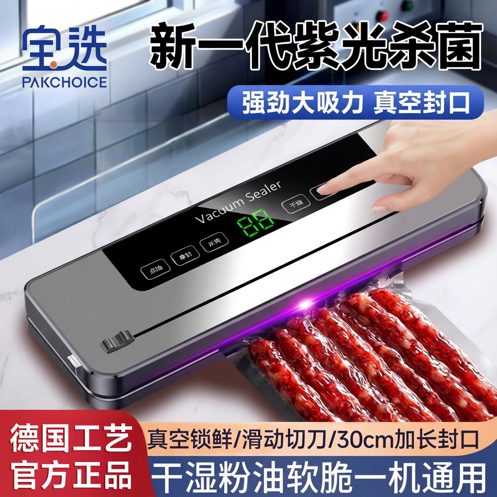 宝选真空封口机小型家用一体机干湿两用食品塑封保鲜抽真空包装机,厨房/烹饪用具,封口机,淘宝优惠券,粉丝福利购,淘宝优惠卷