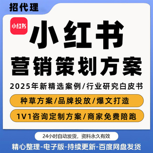 官方陪跑计划小红s书达人种草UP主品牌全案传播营销策划PPT方案例