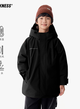 DK童装25冬款山系女男童户外三防加厚羽绒服儿童中大童休闲外套潮