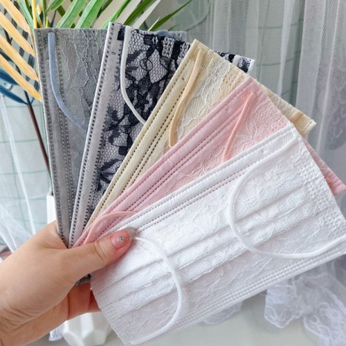 一次性成人网纱口罩浪漫蕾丝系列混搭A 可爱少女心高颜值时尚酷炫