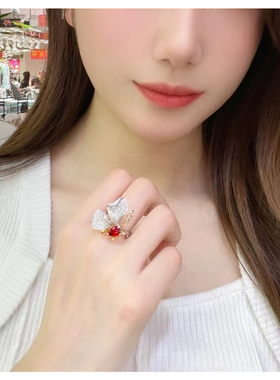 无烧鸽血红红宝石戒指主石1.08ct钻石1.029ct总重9.14克