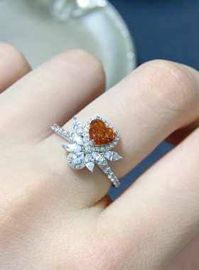 天然芬达戒指女款情人节礼物即刻寻宝天然宝石珠宝定制彩宝