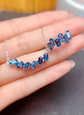 银套装空托 长方形3*5mm 可镶嵌托帕石 碧玺 紫水晶彩宝