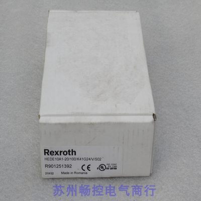 全新REXROTH开关 HEDE10A1-20/100/K41G24/V/S02力士乐R901251392