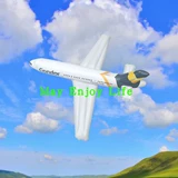 Надувная игрушка, самолет, реалистичный авиалайнер, истребитель