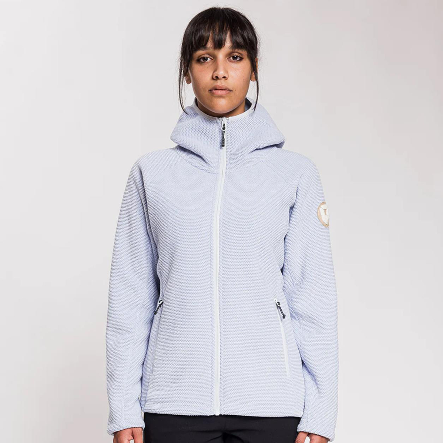 内长绒抓绒连帽夹克女款