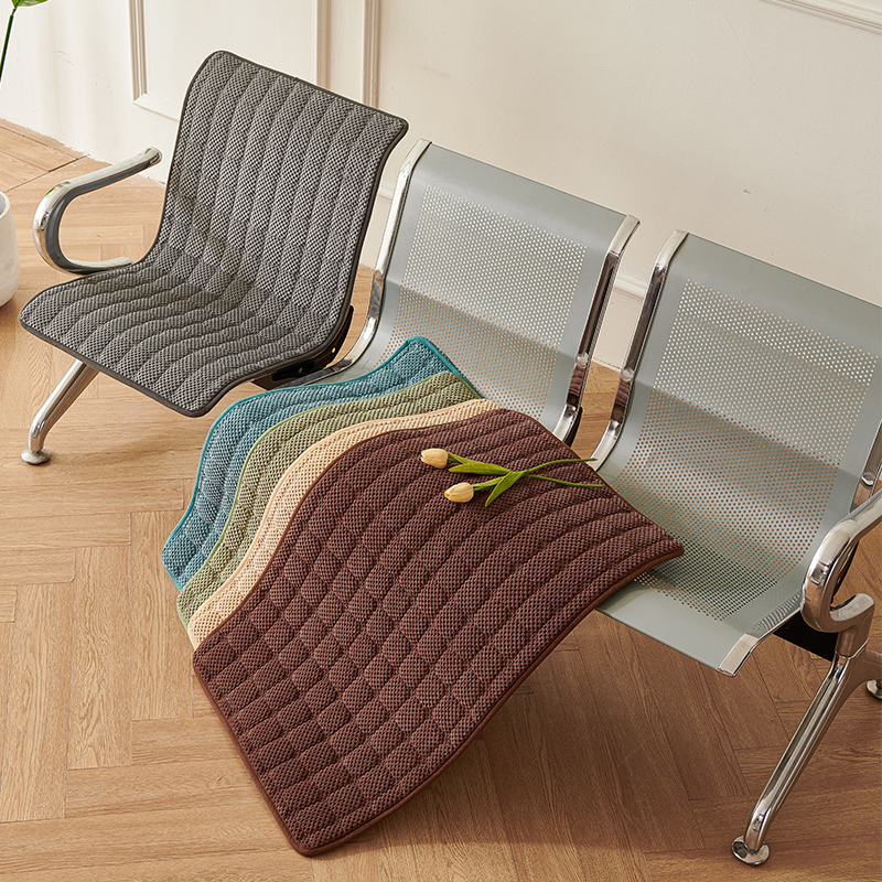 加厚医院候诊椅坐垫灯芯绒防滑银行连排椅子座垫公共铁椅连体坐套