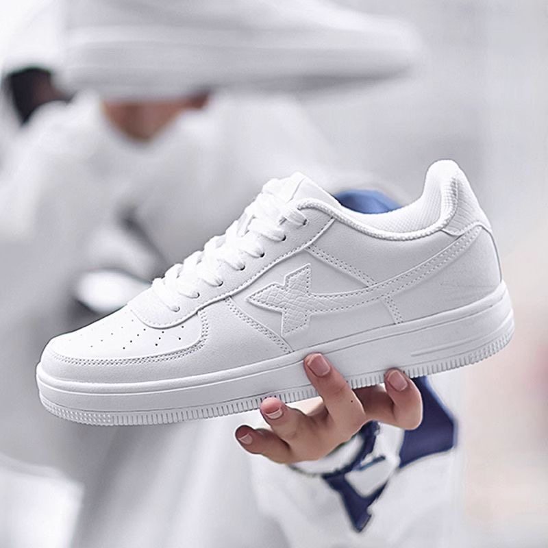 特步小白鞋空军一号夏季男女款板鞋子黑红2025新款百搭休闲透气,运动鞋new,板鞋,淘宝优惠券,粉丝福利购,淘宝优惠卷