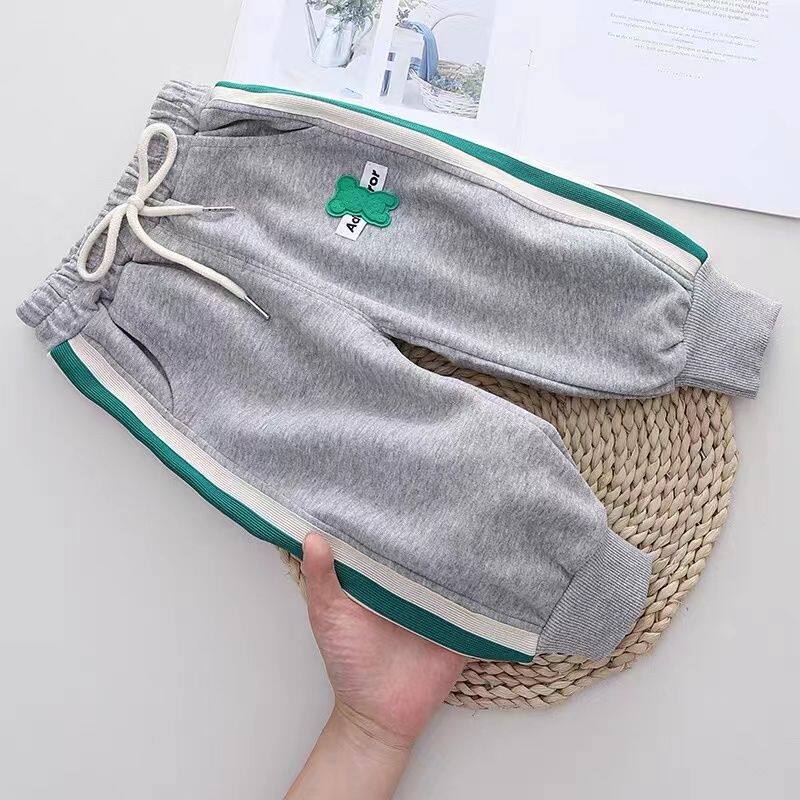 宝宝裤子春秋帅气男女童宽松运动韩版休闲洋气童装打底裤可爱小熊