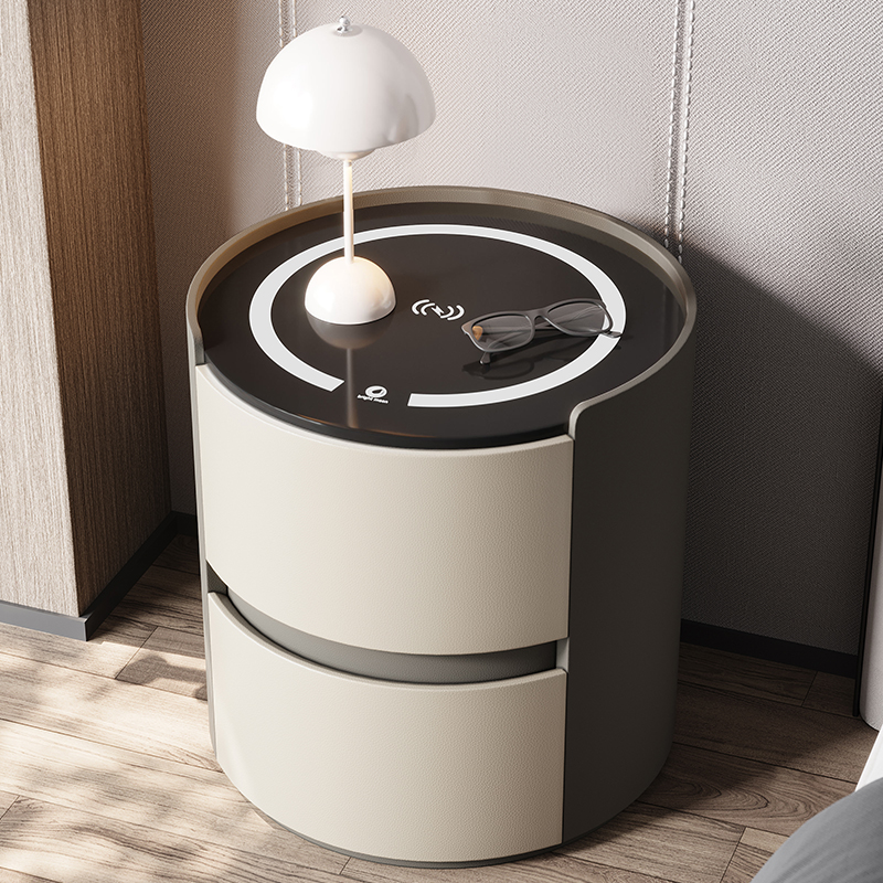 2025新款卧室智能床头柜简约边柜