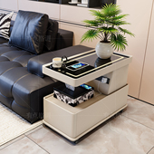 可移动茶几小户型现代简约边柜轻奢客厅意式 极简新款 沙发边几推车