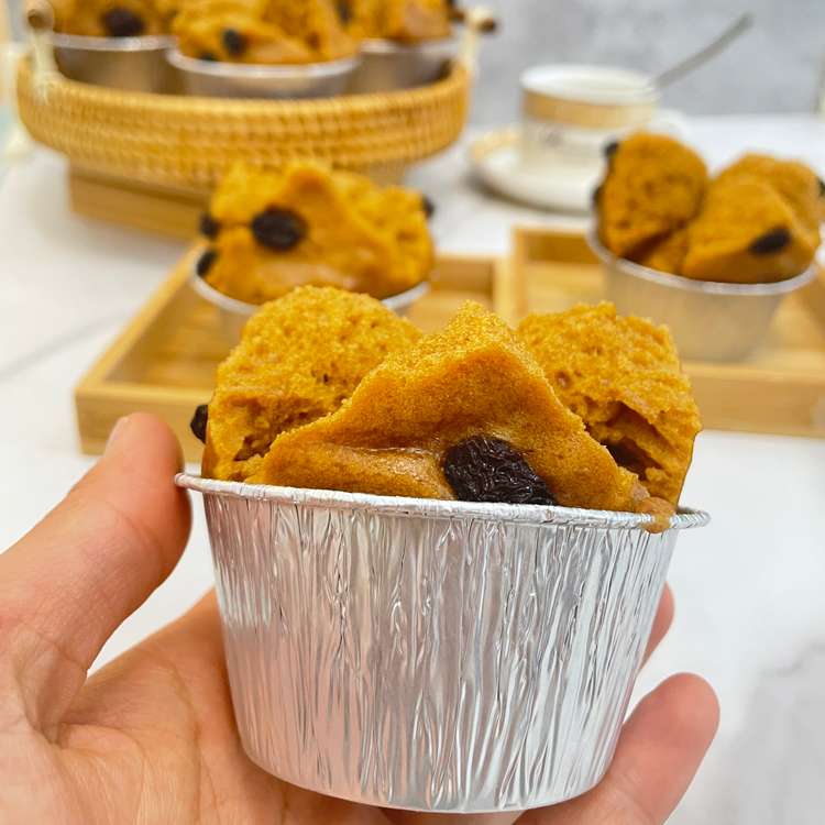 圆形发糕模具铝箔耐高温买2送1