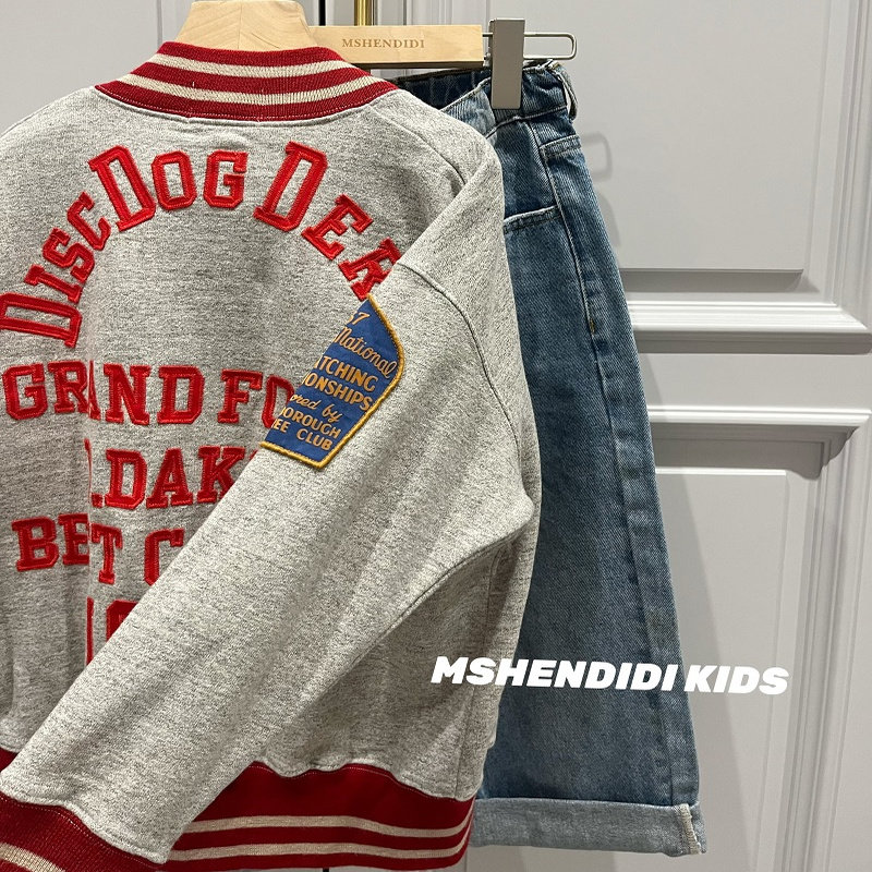 日系25秋冬儿童复古1959徽章棒球服外套 男女童纯棉帅气开衫,童装/婴儿装/亲子装,普通外套,淘宝优惠券,粉丝福利购,淘宝优惠卷