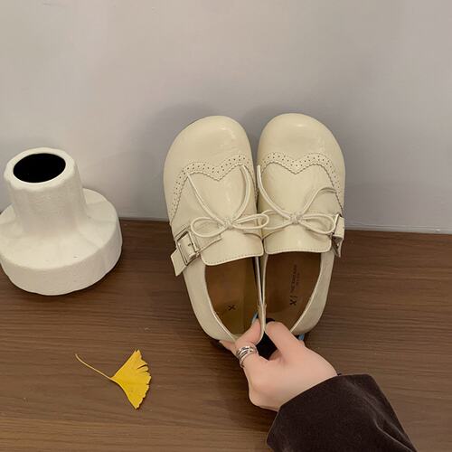 厚底内增高韩版小皮鞋单鞋勃肯鞋
