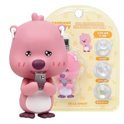 【预售】韩国正品loopy车载香薰三个味道 可爱立体露比