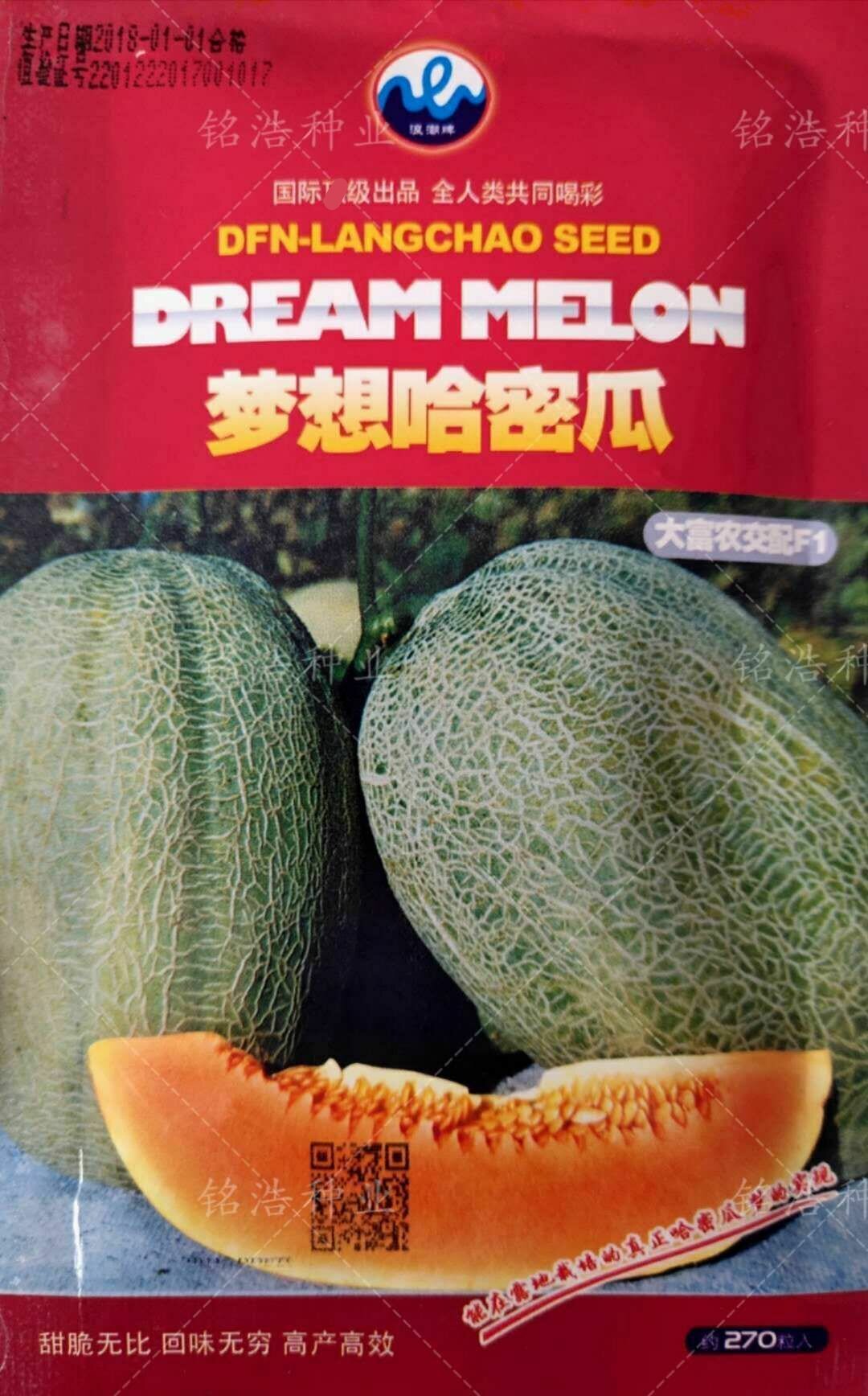 梦想哈密瓜种子种籽孑北方香甜水果甜瓜超甜春夏季中早熟高产抗病