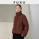 高品质大朵绒轻薄立领短款 芙蕖FUXU 新国标90白鹅绒 羽绒服外套女