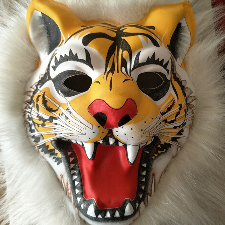 梦幻屋毛绒动物面具 老虎面具猴面具/头套
