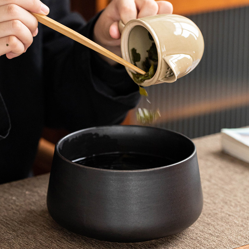 茶洗家用特大号茶渣缸水盂杯洗大容量茶具废水缸收纳碗茶盆茶杯盆