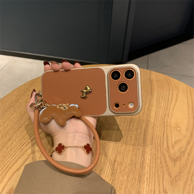 秒变17大视窗棕色金马适用苹果17promax手机壳16女款15PRO硅胶软壳iPhone14新款简约13promax防摔12保护套