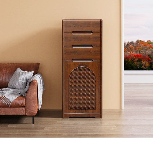 虎牌2024家用指纹实木隐形保险柜